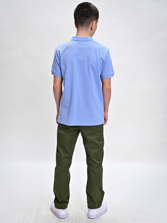 4679 Поло к.р. д/м (голубой весь размерный ряд)