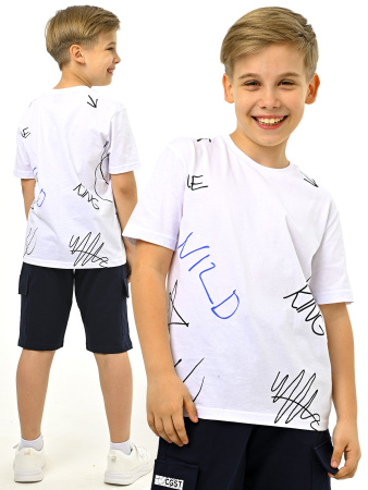 3065 Футболка д/м (белый весь размерный ряд)