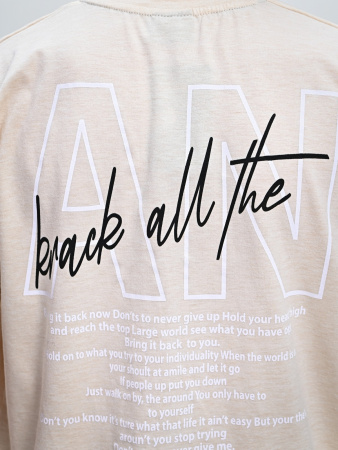 2294 Футболка д/м (бежевый меланж весь размерный ряд)