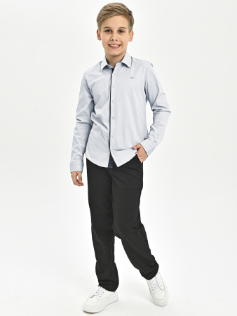 4852 Рубашка дл.р. д/м (серый весь размерный ряд)