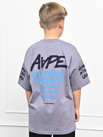 3032 Футболка д/м (серый весь размерный ряд)