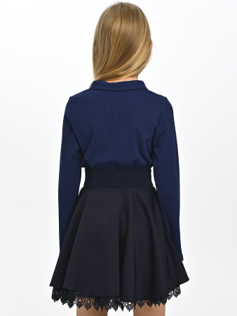 2415KG Блузка дл.р.  (темно-синий весь размерный ряд)