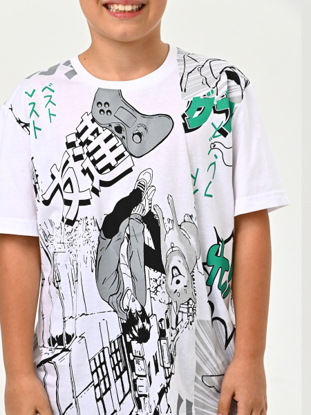 3061 Футболка д/м (белый весь размерный ряд)