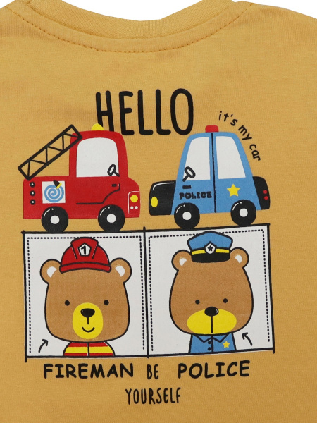 124005 Футболка д/м (бежевый 86)