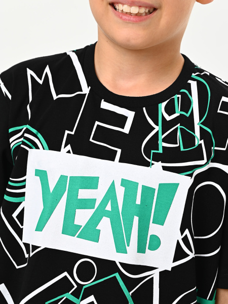 3183 Футболка д/м (черный весь размерный ряд)