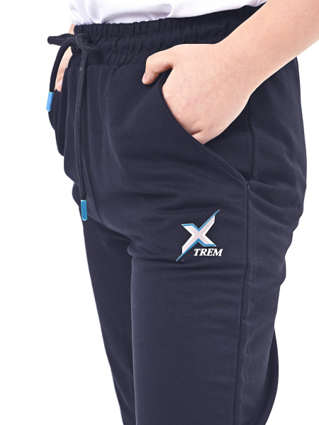 4290-B Брюки спорт д/м (темно-синий весь размерный ряд)