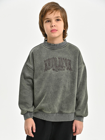 5064-Ch Толстовка утепленная д/м (хаки весь размерный ряд)