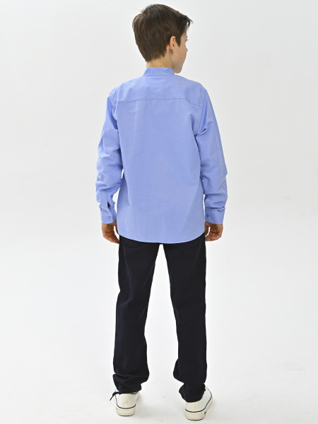 4023 Рубашка дл.р. д/м (батал) (ярко-голубой весь размерный ряд)