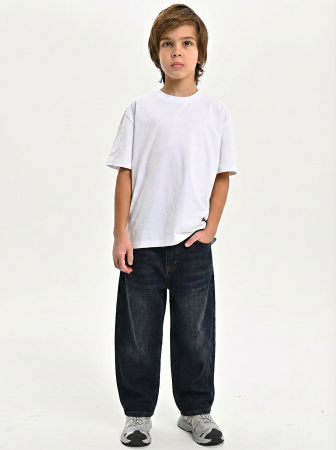 3355-Ch Джинсы утепленные д/м (синий весь размерный ряд)