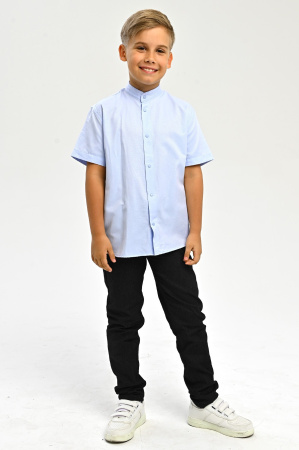 2774 Рубашка к.р. д/м (батал) (светло-голубой весь размерный ряд)