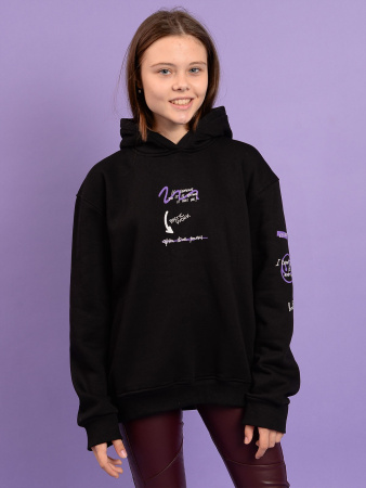 10372 Толстовка утепл. д/д (черный размер 122)