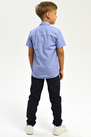 2658 Рубашка к.р. д/м (ярко-голубой весь размерный ряд)