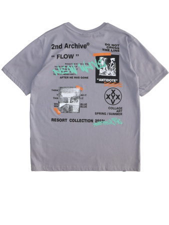 3022 Футболка д/м (серый весь размерный ряд)