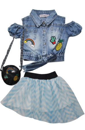 3049 Костюм д/д (джинс/голубой размер 92)