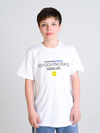 1289 Футболка д/м (белый весь размерный ряд)