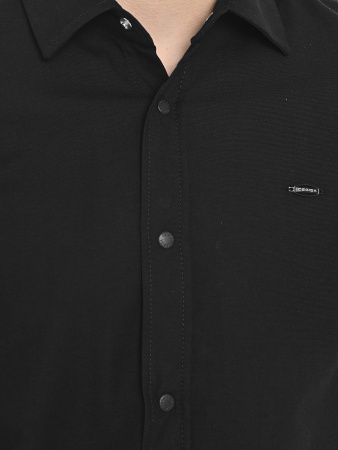 4972 Рубашка дл.р. д/м (батал) (черный весь размерный ряд)