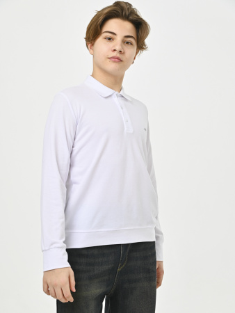 4951 Поло дл.р. д/м (белый весь размерный ряд)