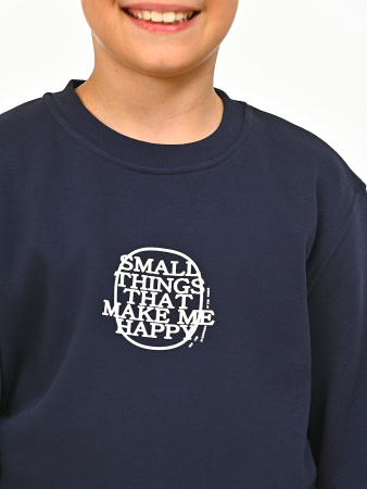 2846 Толстовка утепл. д/м (темно-синий весь размерный ряд)