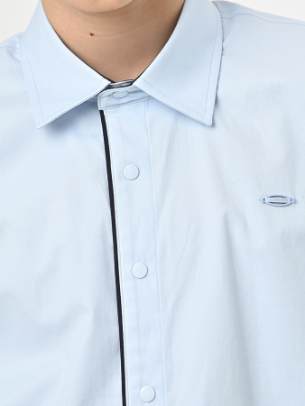 4786 Рубашка к.р. д/м (голубой весь размерный ряд)