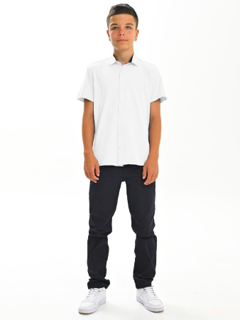 2742 Рубашка трик. к.р. (белый весь размерный ряд)