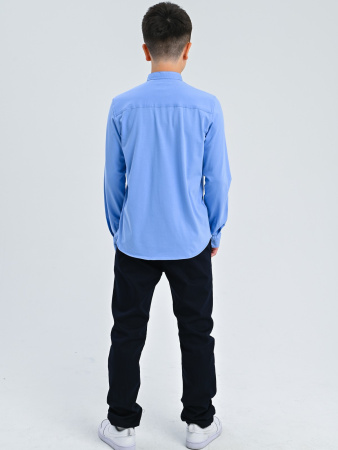 2254 Рубашка дл.р. д/м трик (голубой весь размерный ряд)