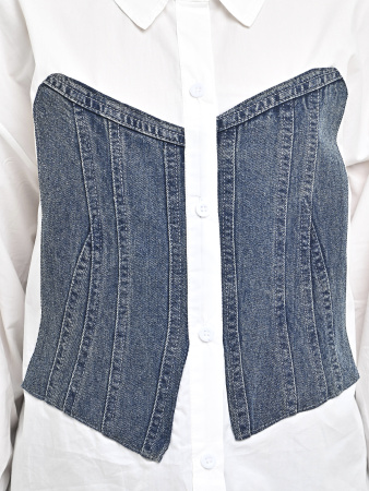 92013-Ch Блузка д/д (белый весь размерный ряд)