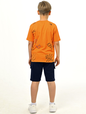 3065 Футболка д/м (оранжевый весь размерный ряд)