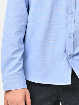 4776 Рубашка (батал) дл.р. д/м (ярко-голубой весь размерный ряд)