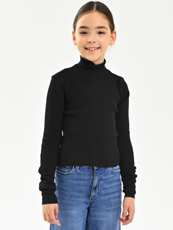 0809 Джемпер д/д (черный 140)