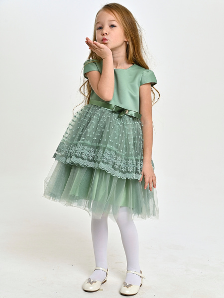 9390 Платье д/д (зеленый весь размерный ряд)