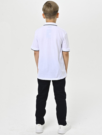 4043 Поло к.р. д/м (белый 140)