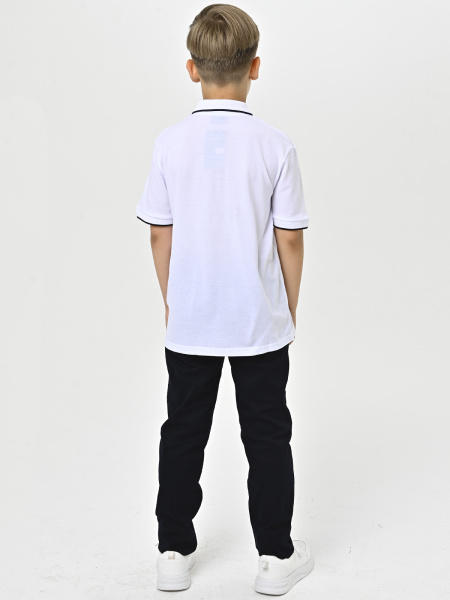 4043 Поло к.р. д/м (белый 140)