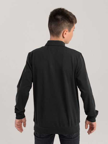 1803 Поло дл.р. д/м (темно-серый весь размерный ряд)