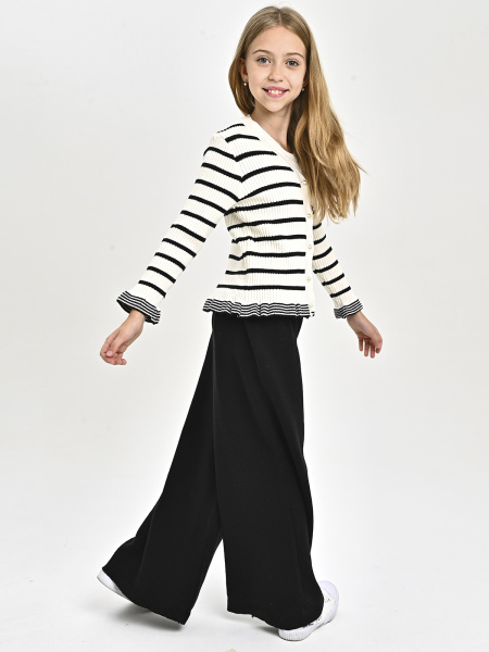 C2501-Ch Костюм тройка д/д (чёрно-белый весь размерный ряд)