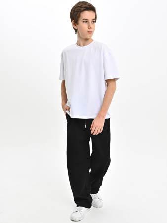 55823-Ch Брюки спорт утепл. д/м (черный весь размерный ряд)