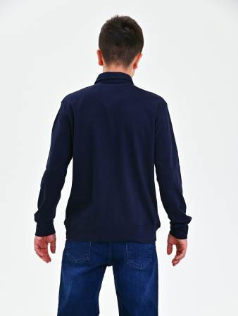 2573 Поло дл.р. д/м (темно-синий весь размерный ряд)