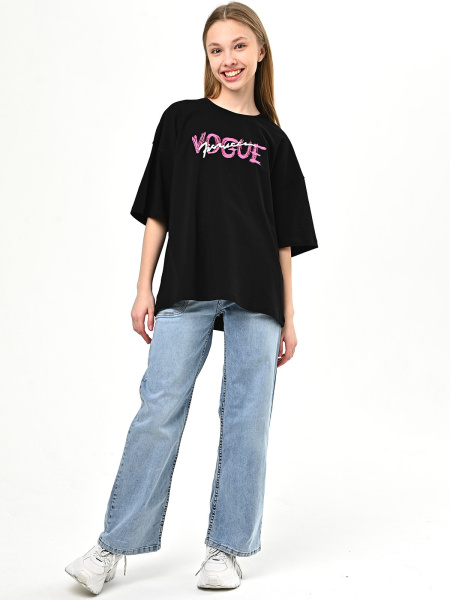 10503 Футболка д/д (черный весь размерный ряд)