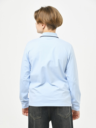 4920 Поло дл.р. д/м (голубой весь размерный ряд)