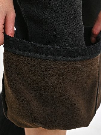 T8045-Ch Джинсы утепленные д/д (черный весь размерный ряд)