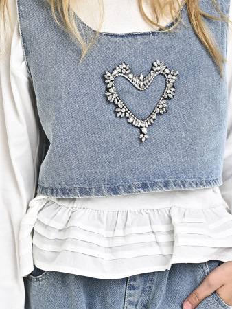 96123-Ch Костюм д/д (белый весь размерный ряд)