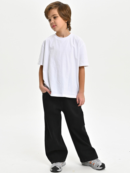 B2531-Ch Джинсы утепленные д/м (черный весь размерный ряд)