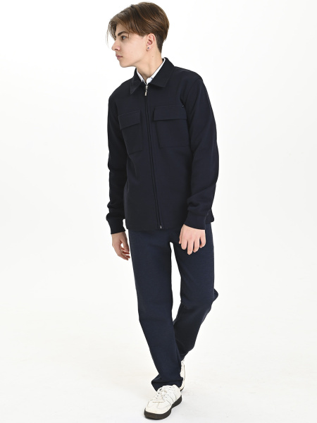 4995 Жакет/рубашка д/м (темно-синий весь размерный ряд)