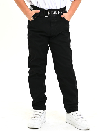 2-1177 Джинсы утепл. д/м (черный весь размерный ряд)