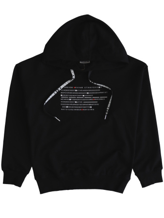 0957 Толстовка д/м (черный весь размерный ряд)