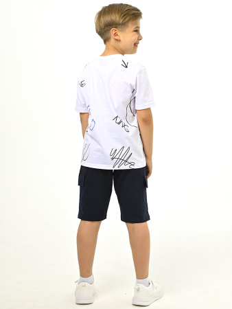 3065 Футболка д/м (белый весь размерный ряд)