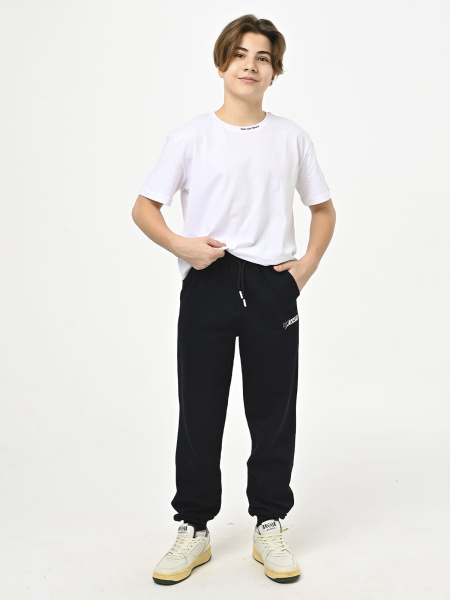 8006 Брюки спорт д/м (темно-синий весь размерный ряд)