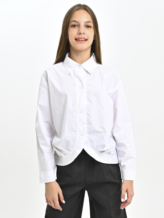 3026-Ch Блузка д/д (белый весь размерный ряд)