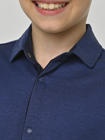2211 Рубашка дл.р. д/м трик (синий-122)