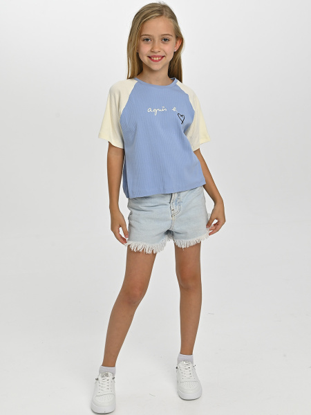 10564 Футболка д/д (голубой весь размерный ряд)