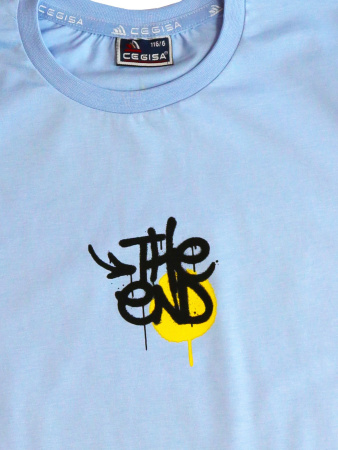 3063 Футболка д/м (голубой весь размерный ряд)